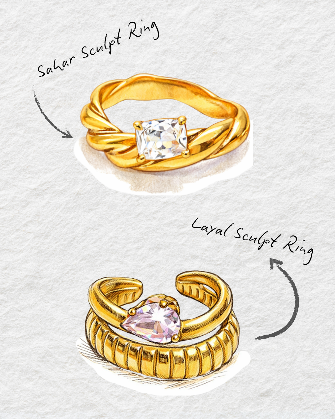 Sahar Sculpt Ring